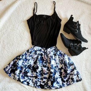 Floral Print Express Cupcake Style Skirt